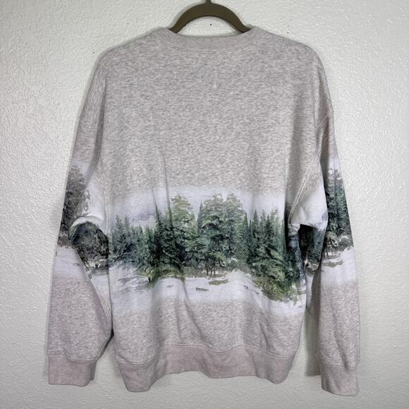 Abercrombie & Fitch Sweatshirt Womens Small Denali Alaska Scenic Sunday Crew - Picture 2 of 10